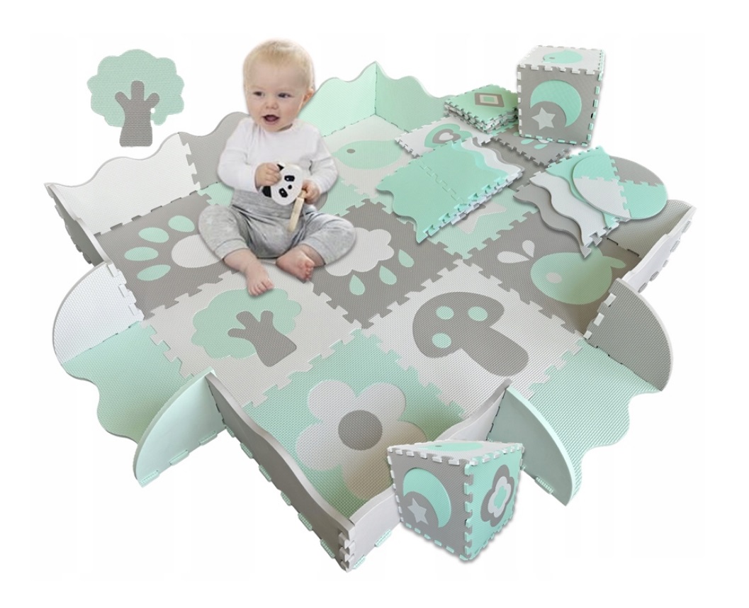 prezent na baby shower mata puzzle piankowe dla niemowlaka